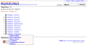 MathSciNet著者一覧