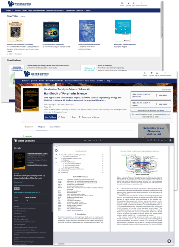World Scientific E-Books画面